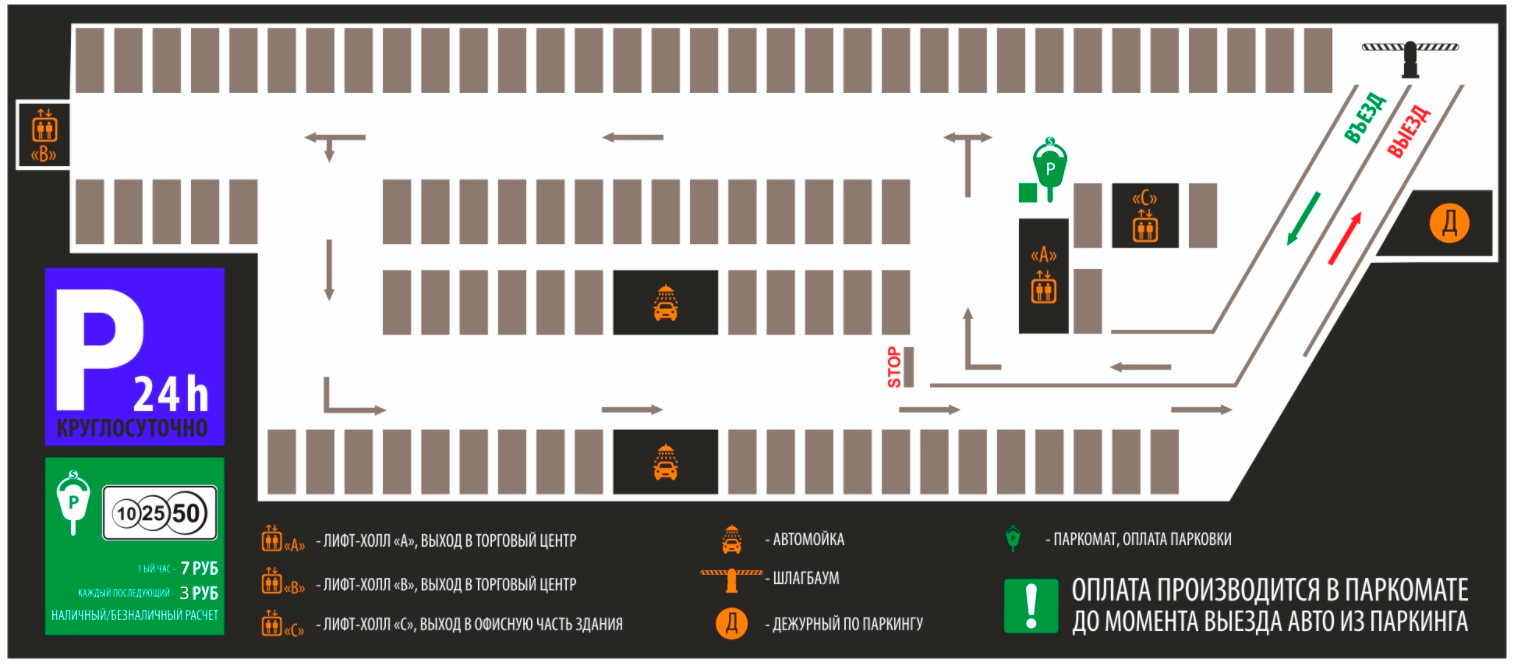 Схема парковки